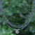 Howlite and jasper macrame pendant necklace, 'Boho Spiral' - Macrame Howlite and Jasper Pendant Necklace (image 2) thumbail