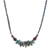 Multi-gemstone macrame pendant necklace, 'Persephone' - Handmade Macrame Multi-Gemstone Pendant Necklace thumbail