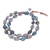Macrame wrap bracelet, 'Spiraling Shores' - Hand Made Macrame and Karen Silver Wrap Bracelet (image 2c) thumbail