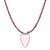 Rose gold-plated chalcedony pendant necklace, 'Pink Chill' - Rose Gold-Plated Rhodonite and Chalcedony Pendant Necklace thumbail