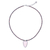Rose gold-plated chalcedony pendant necklace, 'Pink Chill' - Rose Gold-Plated Rhodonite and Chalcedony Pendant Necklace