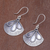 Sterling silver dangle earrings, 'Sunny in Silver' - Hand Crafted Sterling Silver Dangle Earrings from Thailand