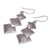 Sterling silver dangle earrings, 'Tribal Fish' - Handmade Sterling Silver Fish-Themed Dangle Earrings (image 2c) thumbail