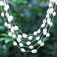 Collar de perlas cultivadas, 'Secret Pearl in White'