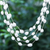 Cultured pearl station necklace, 'Secret Pearl in White' - Handmade Cultured Freshwater Pearl Station Necklace (image 2) thumbail