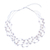 Cultured pearl station necklace, 'Secret Pearl in White' - Handmade Cultured Freshwater Pearl Station Necklace thumbail