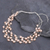 Cultured pearl station necklace, 'Secret Pearl in Peach' - Hand Threaded Cultured Freshwater Pearl Station Necklace (image 2) thumbail