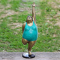 Brass sculpture, 'Standing Bow'