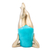 Messingskulptur „Schulterstand“ - Handgefertigte Yoga-Skulptur aus Messing aus Thailand
