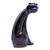 Brass sculpture, 'Modern Cat' - Hand Made Antique Finish Brass Cat Sculpture