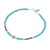 Onyx beaded bracelet, 'Nexus in Turquoise' - Hand Crafted Onyx and Karen Silver Beaded Bracelet (image 2c) thumbail
