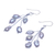 Cultured pearl dangle earrings, 'Mystic Pearl in Light Grey' - Hand Made Cultured Freshwater Pearl Dangle Earrings (image 2c) thumbail