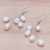 Cultured pearl dangle earrings, 'Mystic Pearl in White' - Handmade Cultured Freshwater Pearl Dangle Earrings (image 2b) thumbail
