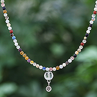 Multi-gemstone pendant necklace, Bright Dreams