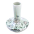 Hand painted celadon ceramic vase, 'Fresh-Cut Lotus' - Hand Painted Celadon Ceramic Floral-Themed Vase