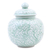 Celadon ceramic jar, 'Flower Fairy' - Hand Crafted Celadon Ceramic Floral-Themed Jar (image 2c) thumbail