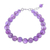 Amethyst beaded bracelet, 'Sweet Night in Purple' - Amethyst and Karen Silver Beaded Bracelet thumbail