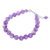 Amethyst beaded bracelet, 'Sweet Night in Purple' - Amethyst and Karen Silver Beaded Bracelet (image 2c) thumbail