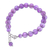 Amethyst beaded bracelet, 'Sweet Night in Purple' - Amethyst and Karen Silver Beaded Bracelet (image 2e) thumbail