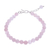 Rose quartz beaded bracelet, 'Sweet Night in Pink' - Rose Quartz and Karen Silver Beaded Bracelet thumbail
