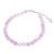 Rose quartz beaded bracelet, 'Sweet Night in Pink' - Rose Quartz and Karen Silver Beaded Bracelet (image 2c) thumbail