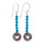 Jasper dangle earrings, 'Winter Sunset' - Handmade Jasper and Sterling Silver Dangle Earrings