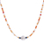 Multi-gemstone pendant necklace, 'Sunrise Hour' - Carnelian and Hematite Beaded Pendant Necklace (image 2d) thumbail