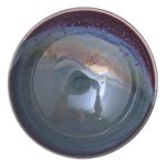 Ceramic cereal bowl, 'Happy Harvest' - Thai Blue and Red Ceramic Cereal Bowl