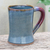 Ceramic mug, ' Refreshed' - Thai Blue and Red Ceramic Mug