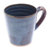 Ceramic mug, 'Shoreline' - Hand Made Blue and Red Ceramic Mug thumbail