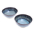 Ceramic cereal bowls, 'Blue Crush' (pair) - Hand Crafted Blue Ceramic Cereal Bowls (Pair) thumbail