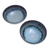 Ceramic cereal bowls, 'Blue Crush' (pair) - Hand Crafted Blue Ceramic Cereal Bowls (Pair) (image 2d) thumbail