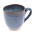 Keramik-Becher, 'Morning Blues' - Handgefertigte blaue Keramiktasse aus Thailand