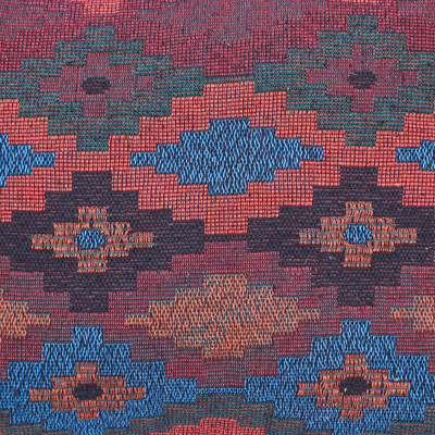 Umhängetasche aus Baumwolle - Handgefertigte Umhängetasche aus Baumwolle mit geometrischem Motiv