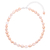 Cultured pearl choker necklace, 'Mermaid Gem in Peach' - Cultured Freshwater Pearl and Sterling Silver Choker thumbail
