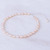 Cultured pearl choker necklace, 'Mermaid Gem in Peach' - Cultured Freshwater Pearl and Sterling Silver Choker (image 2c) thumbail