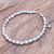 Cultured pearl choker necklace, 'Mermaid Gem in Grey' - Grey Cultured Freshwater Pearl Choker Necklace (image 2) thumbail
