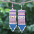 Tourmaline waterfall earrings, 'Curtain in Pink' - Tourmaline and Glass Bead Waterfall Earrings (image 2) thumbail
