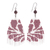 Ohrhänger aus Jaspis - Wasserfall-Ohrringe aus Jaspis und braunen Glasperlen