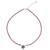 Quartz pendant necklace, 'Color Sense in Red' - Quartz and Karen Silver Pendant Necklace thumbail