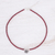 Quartz pendant necklace, 'Color Sense in Red' - Quartz and Karen Silver Pendant Necklace (image 2b) thumbail