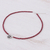 Quartz pendant necklace, 'Color Sense in Red' - Quartz and Karen Silver Pendant Necklace (image 2c) thumbail