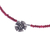 Quartz pendant necklace, 'Color Sense in Red' - Quartz and Karen Silver Pendant Necklace (image 2f) thumbail