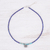 Lapis lazuli pendant necklace, 'Color Sense in Blue' - Lapis Lazuli and Karen Silver Pendant Necklace (image 2b) thumbail