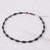 Multi-gemstone beaded necklace, 'Windy Night' - Hand Crafted Agate and Onyx Beaded Necklace (image 2c) thumbail