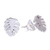 Sterling silver stud earrings, 'Palm Frond' - Sterling Silver Leaf-Motif Stud Earrings