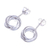Sterling silver drop earrings, 'Silver Slice' - Hand Crafted Sterling Silver Drop Earrings