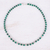 Magnesite beaded necklace, 'Green Grace' - Magnesite and Karen Silver Beaded Necklace (image 2b) thumbail