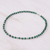 Magnesite beaded necklace, 'Green Grace' - Magnesite and Karen Silver Beaded Necklace (image 2c) thumbail