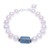 Cultured pearl and jade beaded bracelet, 'Soothing Tonic' - Hand Made Jade and Cultured Pearl Bracelet thumbail